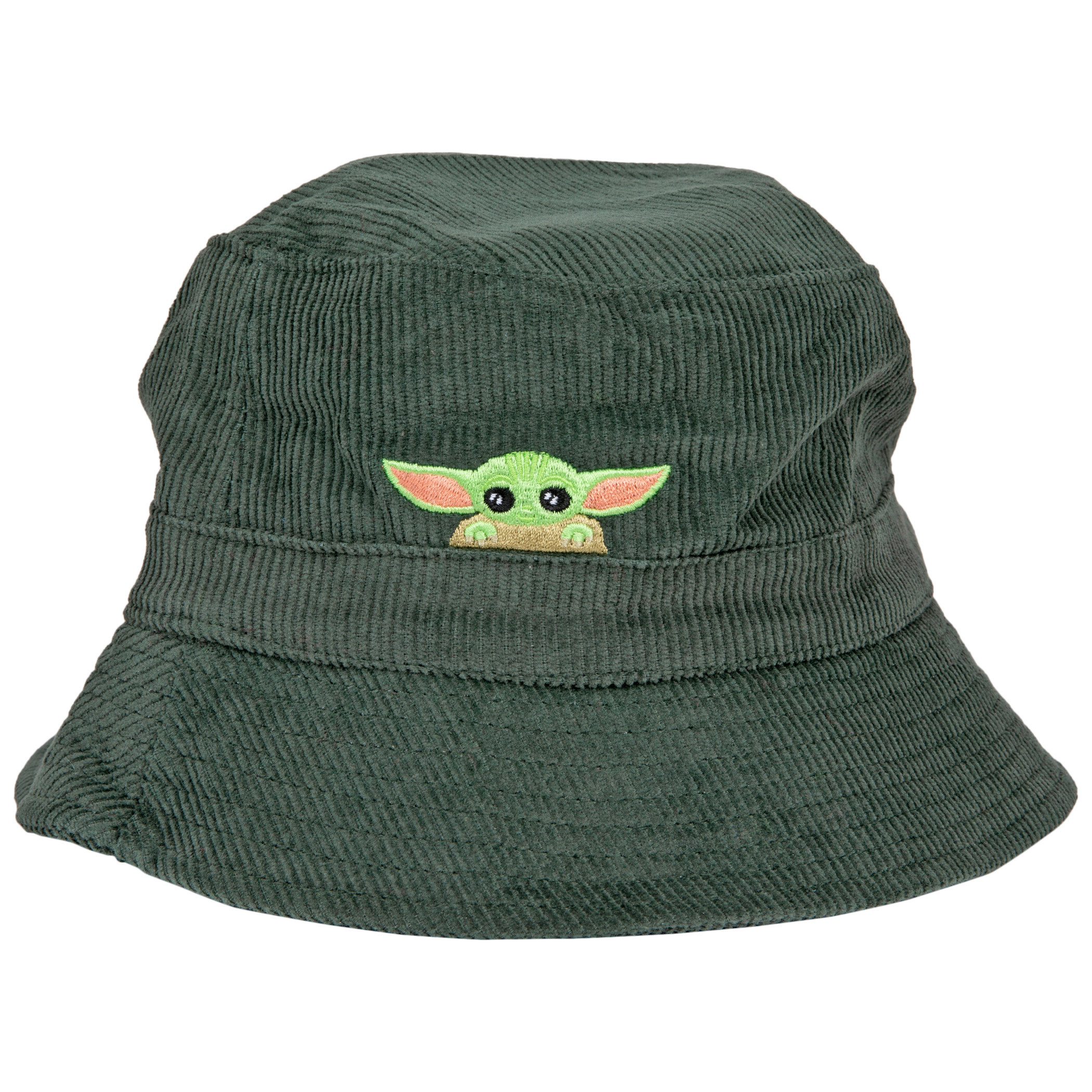 Star Wars The Mandalorian The Child Grogu Peeking Corduroy Bucket Hat